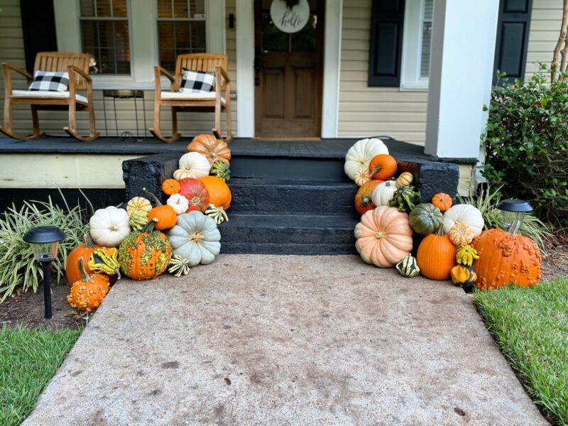 Residential Pumpkin Display
